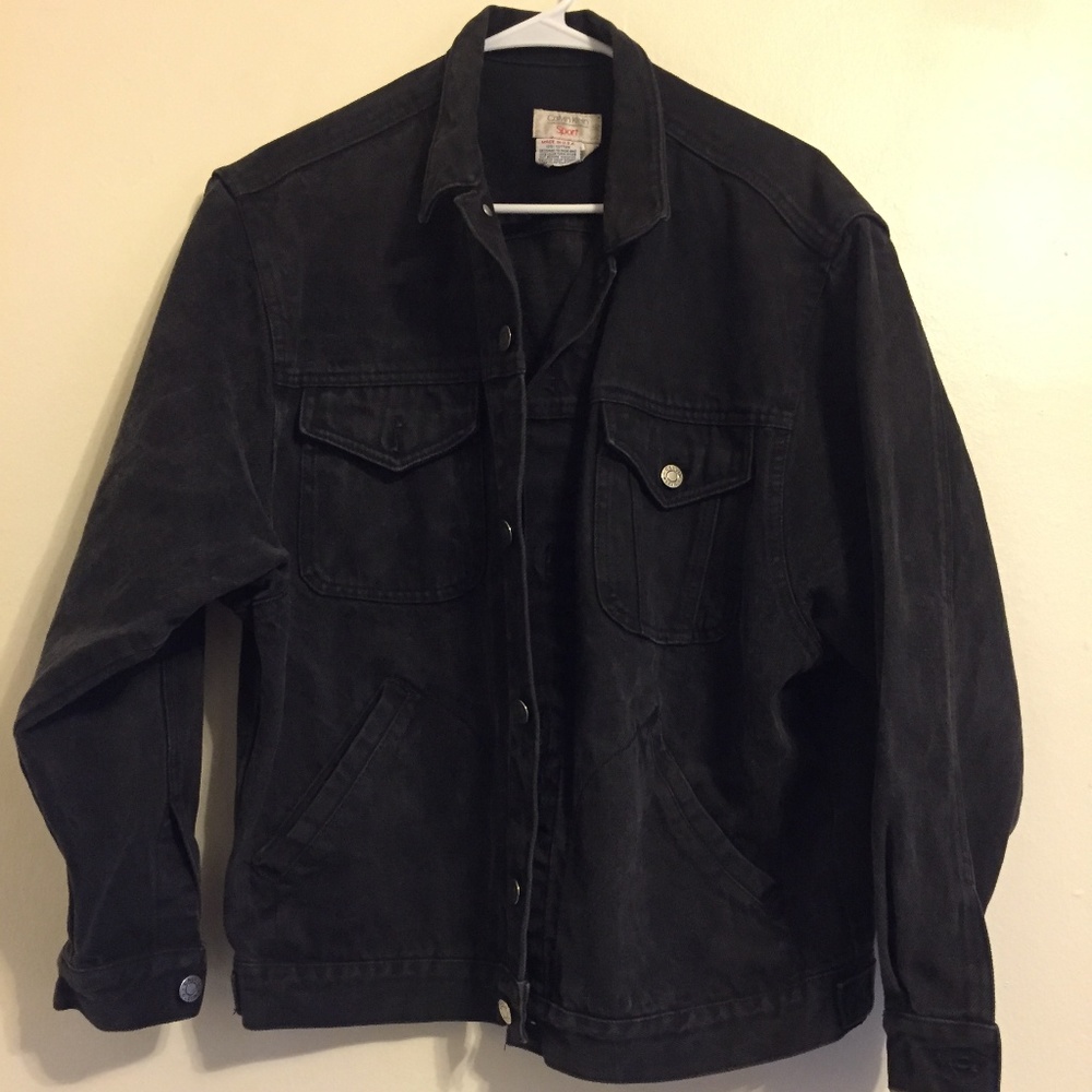 Vintage Calvin Klein black denim jacket